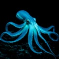 Firefly squid underwater