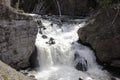 Firehole falls on the firehole river