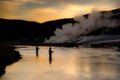 Firehole Fishing Royalty Free Stock Photo