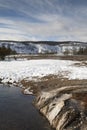 Firehole River, Winter, Yellowstone NP Royalty Free Stock Photo