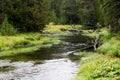 Firehole River, Yellowstone National Park, Wyoming, USA Royalty Free Stock Photo