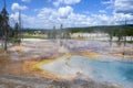 Firehole Spring in the Great Fountain Group, Yellowstone National Park, USA Royalty Free Stock Photo