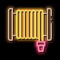 Firehose Hose Reel neon glow icon illustration