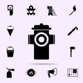 firehose icon. Fireman icons universal set for web and mobile