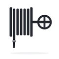 Firehose vector icon flat isolated