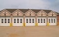 Firehouse garages Royalty Free Stock Photo