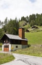 Firehouse in village of Apriach, Austria