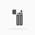 Firelighter icon. Glyph or Solid style Royalty Free Stock Photo