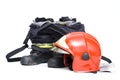 Fireman accessories Royalty Free Stock Photo