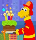 Fireman Birthday Card