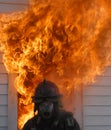 Fireman in breathing apparatus