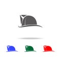 Fireman hat icon. Elements of firefighter multi colored icons. Premium quality graphic design icon. Simple icon for websites, web