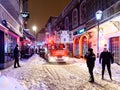 Fireman Intervention In Downtown Lipscani Street Of Bucharest City Old Town Royalty Free Stock Photo