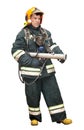 The fireman in regimentals Royalty Free Stock Photo