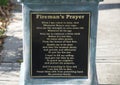Fireman`s Prayer at Catherine Street Fire Station, Jacksonville, Florida
