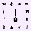 fireman\'s shovel icon. Fireman icons universal set for web and mobile