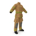 Fireman Uniform Isolated 3D Illustration On White Background