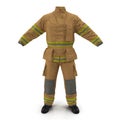 Fireman Uniform Isolated 3D Illustration On White Background