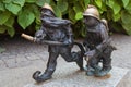 Firemen dwarves in Wroclaw Royalty Free Stock Photo