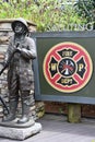 Firemen Memorial at Dollywood theme park in Sevierville, Tennessee Royalty Free Stock Photo