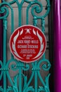 Firemen Memorial Plaque at Smithfield Market in London, UK