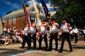 Firemen on Parade Royalty Free Stock Photo