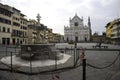 Firenze Italia Santa Croce Basilica architetto Arnoldi cambio Piazza pavimentazione