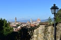 View of Florence with the Palazzo Vecchio and the Cattedrale di Santa Maria del Fiore. Florence, Italy. Royalty Free Stock Photo