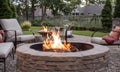 firepit in the garden