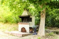 Fireplace for barbeque Royalty Free Stock Photo