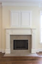 Fireplace with cabinet Royalty Free Stock Photo