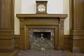 Fireplace in Historic Courthouse Building Royalty Free Stock Photo