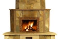 Fireplace isolated
