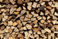 Fireplace logs for winter time Royalty Free Stock Photo