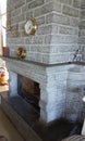 Fireplace made from stone traditional style