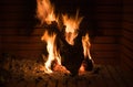 Fireplace shape of a hearth Royalty Free Stock Photo