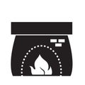 Fireplace. Vector illustration decorative background design Royalty Free Stock Photo
