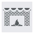 fireplace. Vector illustration decorative design Royalty Free Stock Photo