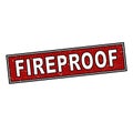 Fireproof red rubber web stamp pop art