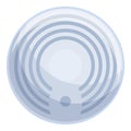 Fireproof sensor icon cartoon vector. Smoke detector