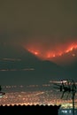 Fires above Athens, Greece