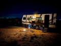 Fireside Camping! Camping Trailer Leisure!