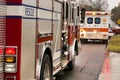 Firetruck and ambulance Royalty Free Stock Photo