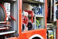 Firetruck equipment, close up