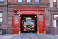 Firetruck in Firehouse Engine 74, New York City Royalty Free Stock Photo