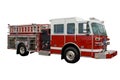 Firetruck (isolated) Royalty Free Stock Photo