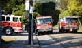 Firetrucks at Grizzly Peak Royalty Free Stock Photo