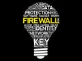 FIREWALL bulb word cloud Royalty Free Stock Photo