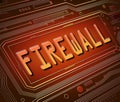 Firewall concept. Royalty Free Stock Photo