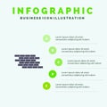 Firewall, Security, Wall, Brick, Bricks Solid Icon Infographics 5 Steps Presentation Background Royalty Free Stock Photo